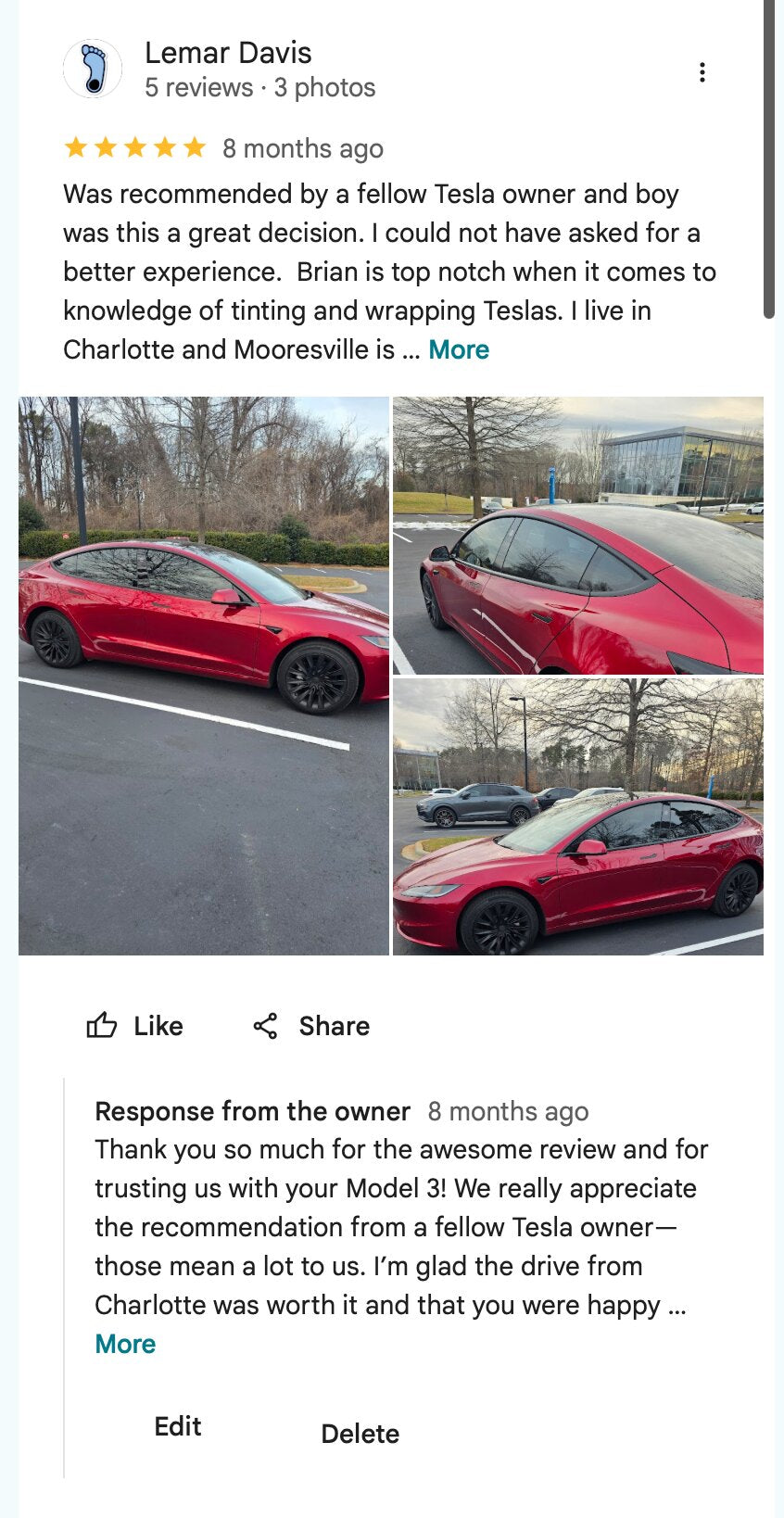 Customer vehicle photo shared by Lemar Davis